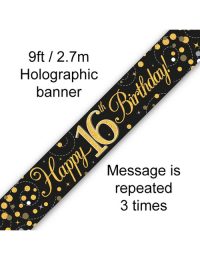 16th Black Gold Fizz Banner