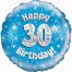 30th Foil Birthday Balloon