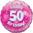 Pink 50th Foil Balloon