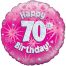 Pink 70th Foil Balloon