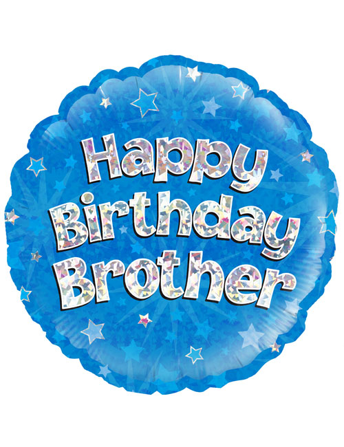 18" Blue Birthday Brother