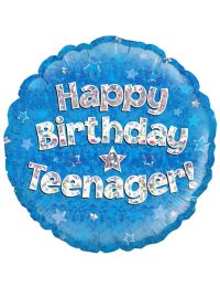 18" Blue Birthday Teenager