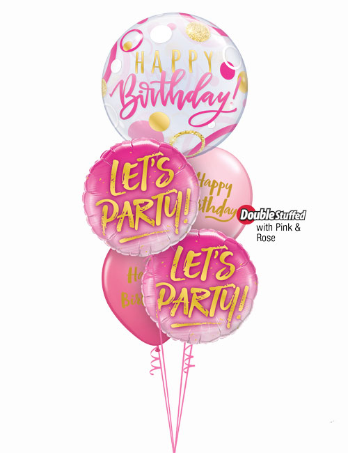 Lets Party Pink Birthday Bouquet