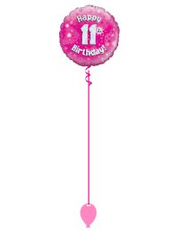 Pink 11th Foil Balloon