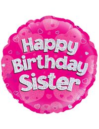 18" Pink Birthday Sister