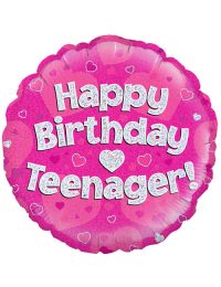 18" Pink Birthday Teenager