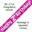 Pink 2nd Birthday Banner