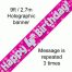 Pink 4th Birthday Banner