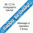 Blue Happy Birthday Banner