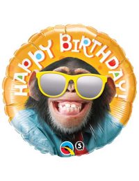 18 inch Chimp Birthday Balloon