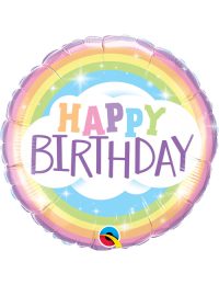 18inch Happy Birthday Rainbow Balloon