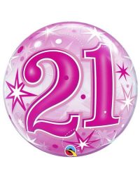 21st Birthday Bubble Balloon