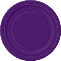 9" Dinner Plates x 8 Deep Purple