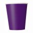 9oz Paper Cups x 8 Deep Purple