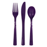 Cutlery x 18 Pieces Deep Purple