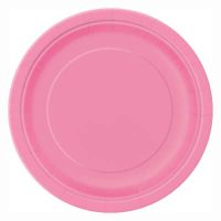 9" Dinner Plates x 8 Hot Pink
