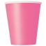 9oz Paper Cups x 8 Hot Pink