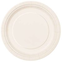 9" Dinner Plates x 8 Ivory