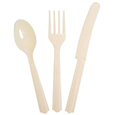 Cutlery x 18 Pieces Ivory