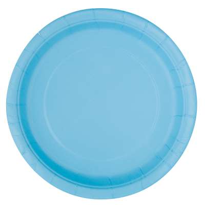9" Dinner Plates x 8 Powder Blue