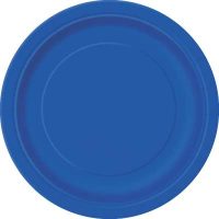 9" Dinner Plates x 8 Royal Blue