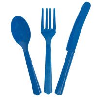 Cutlery x 18 Pieces Royal Blue