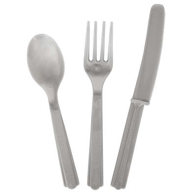 Cutlery x 18 Pieces Silver