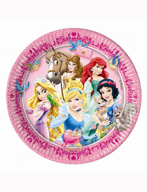 Disney Princess Plates 23cm (Pack of 8)