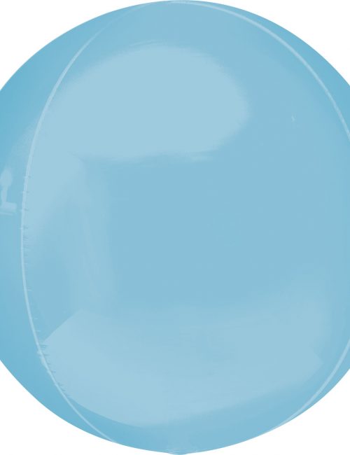 Orbz Foil Balloon 15" x 16" Pastel Blue