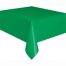 Solid Rectangular Plastic Table Cover 54"x108" Emerald Green