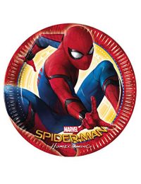 Spiderman Homecoming Party Plates 23cm (Pack of 8)