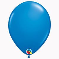 11" Plain Standard Dark Blue Latex Balloons (Pack 6)