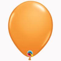 11" Plain Standard Orange Latex Balloons (Pack 6)