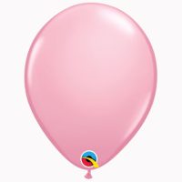 11" Plain Standard Pink Latex Balloons (Pack 6)