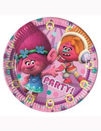 Trolls Party Plates 23cm (Pack of 8)