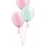 Set of 3 Latex Balloons Pink and Mint
