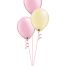 Set of 3 Latex Balloons Pink and Yellow