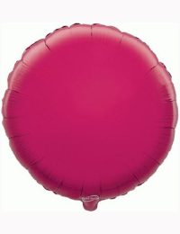 18' Fuchsia Round Foil Balloon