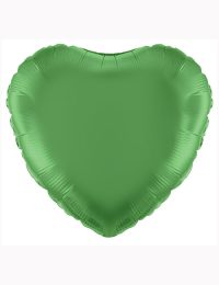 18"-Green-Heart-Foil-Balloon