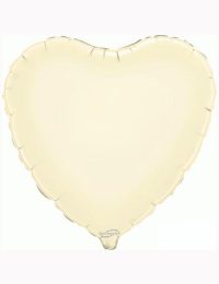 18"-Ivory-Heart-Foil-Balloon