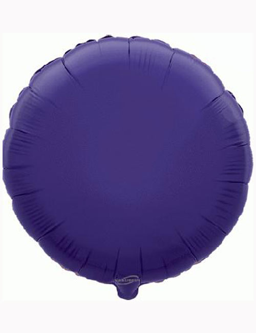 18' Purple Round Foil Balloon