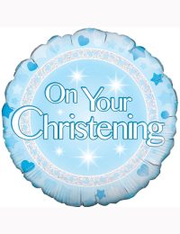 18" On Your Christening Boy Balloon