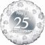 18" Happy 25th Anniversary Balloon