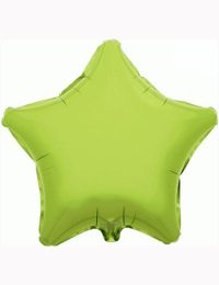 18" Lime Green Star Foil Balloon