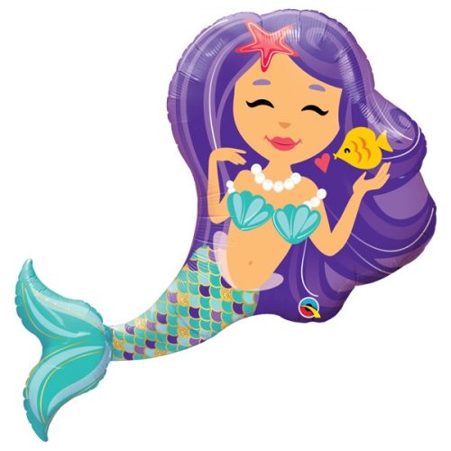 enchanting mermaid shape balloon