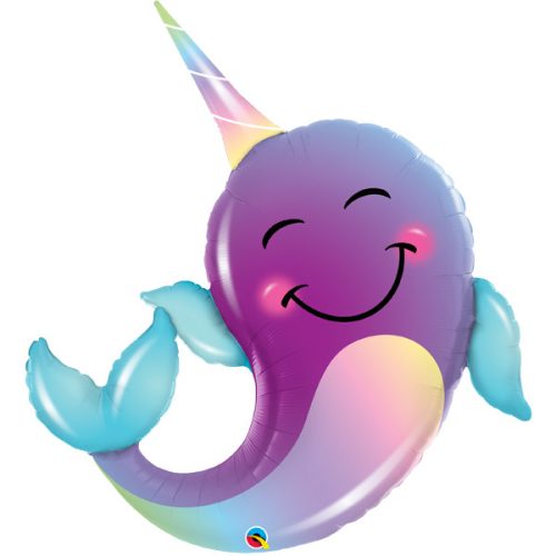 party narwhal shape balloon