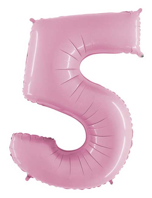34 inch Pastel Pink Number 5