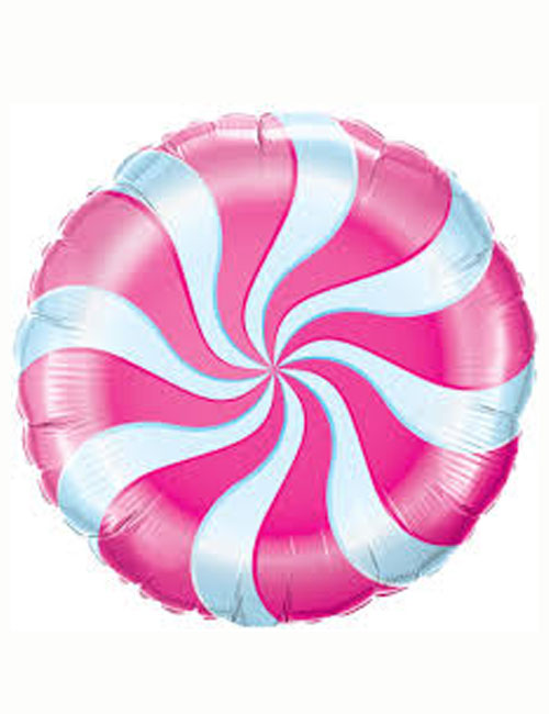 Hot Pink Candy Swirls Balloon