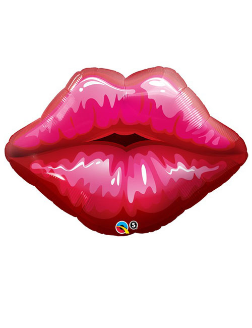 Big Red Kissy Lips Balloon