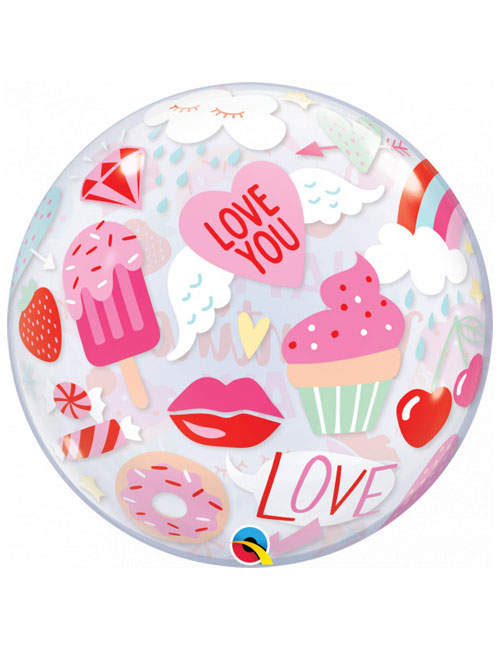 Everything Valentines Bubble Balloon